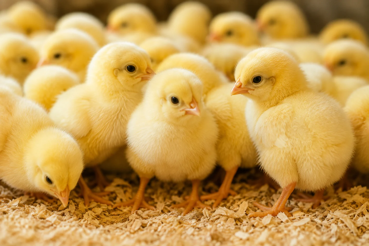 Day-old broiler chicks